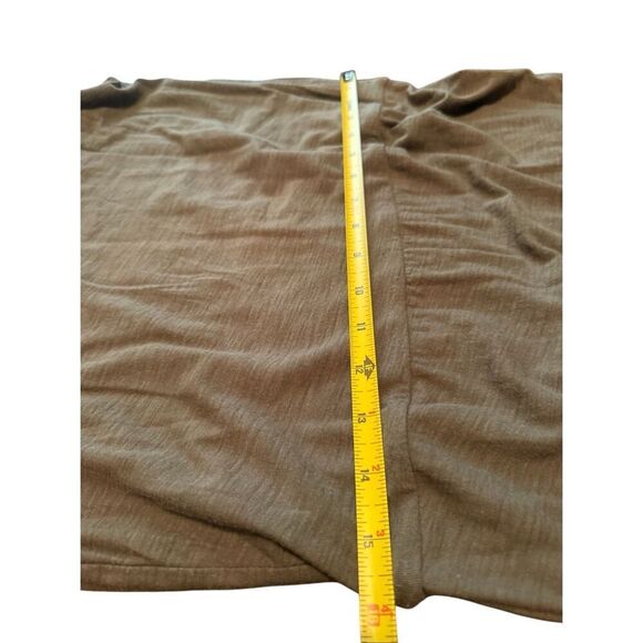 JAMES PERSE dress SZ 2 M brown short SLEEVE MIDI BODYCON PULLOVER T-shirt - Picture 6 of 8